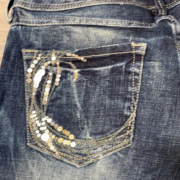 NWOT EXPRESS ZELDA SLIM FIT ULTRA LOW RISE BARELY BOOTCUT SIZE 2 JEANS - Picture 5 of 9